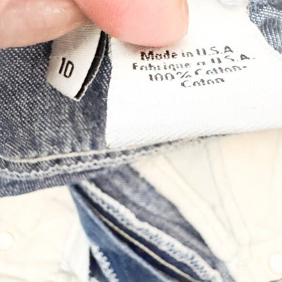 Calvin Klein Long Midi Denim jean Long Split Skirt Size 10 Vintage EUC - Picture 4 of 5